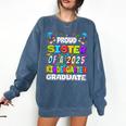 Proud SISTER Of a 2025 Kindergarten Graduate Graduation Comfort Colors Sweatshirt Denim