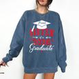 Proud Sister Of a Class Of 2026 Graduate For Graduation Comfort Colors Sweatshirt Denim