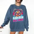 Puerto Rican Latina Social Worker MSW Masters Graduation Comfort Colors Sweatshirt Denim
