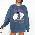 This Queen Mastered It Masters Graduation Class Of 2026 Comfort Colors Sweatshirt Denim