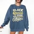 Queen Proud Masters Graduation Comfort Colors Sweatshirt Denim