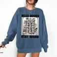 Read Books Stay Weird Book Lover Joke Introvert Reading Comfort Colors Sweatshirt Denim Read Books Stay Weird Book Lover Joke Introvert Reading Comfort Colors Sweatshirt Denim