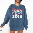 Respiratory Therapy Class Of 2018 Graduation Shirt Women Men Comfort Colors Sweatshirt Denim