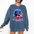 My Rod Is My Best Friend Introvert Fishing Antisocial Comfort Colors Sweatshirt Denim My Rod Is My Best Friend Introvert Fishing Antisocial Comfort Colors Sweatshirt Denim
