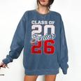 Senior 2026 Class Of 2026 Graduation 2026 Senior 26 Graduate Comfort Colors Sweatshirt Denim