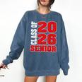 Senior 2026 Class Of 2026 Graduation Comfort Colors Sweatshirt Denim