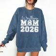 Senior 2026 Wrestling Mom Proud Senior 2026 Mom Graduation Comfort Colors Sweatshirt Denim