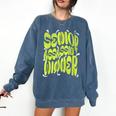 Senior Assassin Winner School Graduation Water Game Comfort Colors Sweatshirt Denim