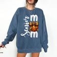 Senior Basketball Mom Class Of 2026 Player Graduation Grad Comfort Colors Sweatshirt Denim