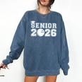 Senior Bowling Class Of 2026 Graduation School Graduate Comfort Colors Sweatshirt Denim