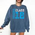 Senior Class 18 Shirt Graduation Apparel T-Shirt Comfort Colors Sweatshirt Denim