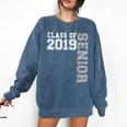 Senior Class Of 2019 19 Shirt High School Graduation Comfort Colors Sweatshirt Denim