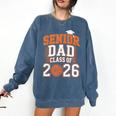 Senior Dad Class Of 2026 Graduate Basketball Graduation 2026 Comfort Colors Sweatshirt Denim