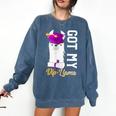 Senior Graduation 2020 Got My Dip-Llama Diploma Llama Pun Comfort Colors Sweatshirt Denim