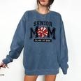 Senior Mom 2025 Cheer Mama Class Of 2025 Graduation Comfort Colors Sweatshirt Denim