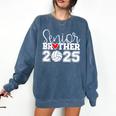 Senior Volleyball Brother 2025 Class Of 2025 Graduation Comfort Colors Sweatshirt Denim