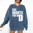 She Wants The MD Shirt Medical Graduation Doctor Comfort Colors Sweatshirt Denim