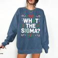 What The Sigma Christmas Party Outfit For Introverts Comfort Colors Sweatshirt Denim What The Sigma Christmas Party Outfit For Introverts Comfort Colors Sweatshirt Denim