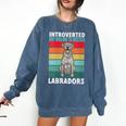Silver Labrador Retriever Introvert Silver Lab Comfort Colors Sweatshirt Denim Silver Labrador Retriever Introvert Silver Lab Comfort Colors Sweatshirt Denim