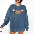 Sloth Graduation Shirt Cute Animal Diploma Grad Comfort Colors Sweatshirt Denim