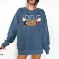 Sloth Graduation Shirt I Did It Diploma Grad Comfort Colors Sweatshirt Denim