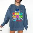 So Long Kindergarten Graduation 2025 Graduate 1st Grade Comfort Colors Sweatshirt Denim