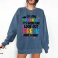 So Long Preschool Pre-K Here I Come Graduation Comfort Colors Sweatshirt Denim