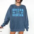 Soccer Senior Night Soccer Senior 2025 Graduation 16 Comfort Colors Sweatshirt Denim