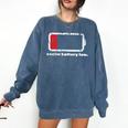 Social Battery Low Introvert Premium Comfort Colors Sweatshirt Denim Social Battery Low Introvert Premium Comfort Colors Sweatshirt Denim