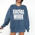 Social Work Graduate TShirt College Graduation Comfort Colors Sweatshirt Denim