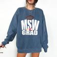 Social Work MSW Graduation Masters Degree Worker 2020 Comfort Colors Sweatshirt Denim