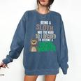 Social Work Student Masters Degree Graduation Comfort Colors Sweatshirt Denim