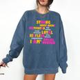 Social Worker T Shirt Graduation Social Work Month Comfort Colors Sweatshirt Denim