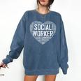 Social Worker T Shirt Love Month Graduation Tshirt Comfort Colors Sweatshirt Denim