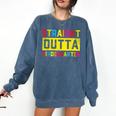 Straight Outta Kindergarten TShirt Graduation Kid Comfort Colors Sweatshirt Denim