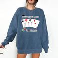 Summa Cum Laude Class Of 2021 Graduate Win Senior Graduation Comfort Colors Sweatshirt Denim