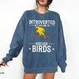 Sun Conure Introvert Parrot Bird Sun Conure Comfort Colors Sweatshirt Denim Sun Conure Introvert Parrot Bird Sun Conure Comfort Colors Sweatshirt Denim