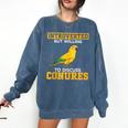 Sun Conure Introvert Parrot Bird Sun Conure Comfort Colors Sweatshirt Denim