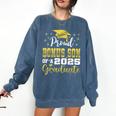 Super Proud Bonus Son Of 2025 Graduate Graduation Family Comfort Colors Sweatshirt Denim