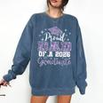 Super Proud Dad Of 2026 Graduate Senior Graduation Family Comfort Colors Sweatshirt Denim