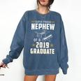 Super Proud Nephew Of A 2019 Graduate Shirt Graduation Comfort Colors Sweatshirt Denim