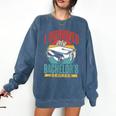 I Survived My Bachelor's Degree Party Bachelor Graduation Comfort Colors Sweatshirt Denim
