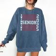 Swimming Senior Night Swimming Senior 2025 Graduation 40 Comfort Colors Sweatshirt Denim