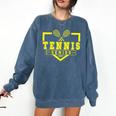 Tennis Senior Night Tennis Senior 2025 Graduation 20 Comfort Colors Sweatshirt Denim