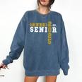 Track Senior Night Track Senior 2025 Graduation 14 Comfort Colors Sweatshirt Denim
