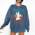 Trust Me I'Ve Got A Communications Degree College Graduation Comfort Colors Sweatshirt Denim