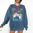VIDEO GAMER Graduation Student Teacher Last Day School Kids Comfort Colors Sweatshirt Denim