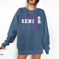 Volleyball Senior Night Volleyball Senior 2025 Graduation 26 Comfort Colors Sweatshirt Denim