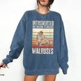 Walrus Lover Introvert Walrus Comfort Colors Sweatshirt Denim Walrus Lover Introvert Walrus Comfort Colors Sweatshirt Denim