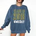 We Out WeOut Class Of 2018 Senior Graduation Comfort Colors Sweatshirt Denim